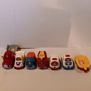 Vtech Go Go Smart Wheels Interactive Vehicles-Lot Of 8-Lights-Sounds-Tested